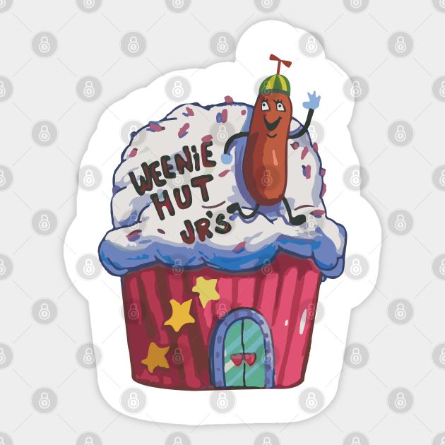 Weenie Hut Jr Spongebob Sticker